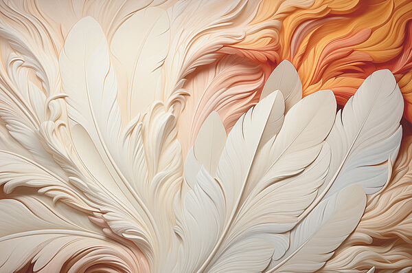 Un primer plano de las plumas Un primer plano de las plumas