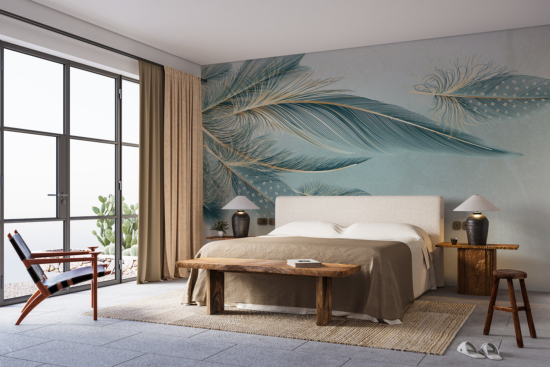 A group of feathers on a white background