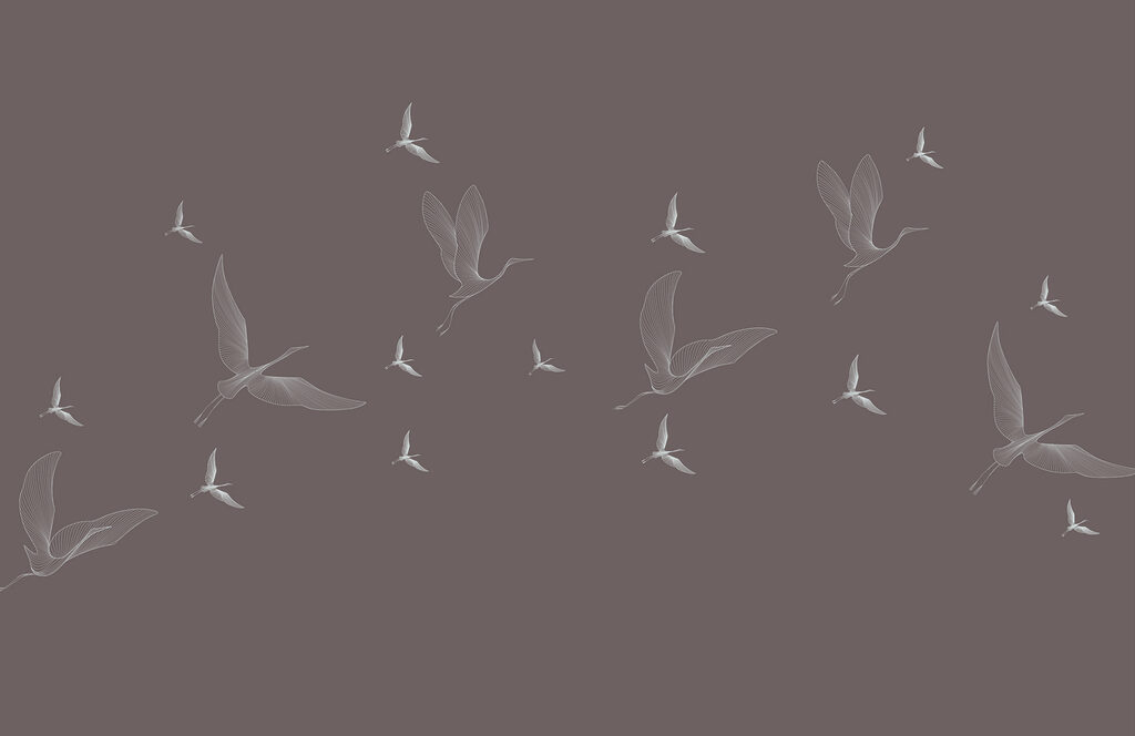 Una bandada de pájaros volando Una bandada de pájaros volando