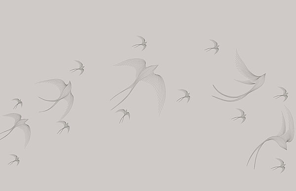 A group of birds flying