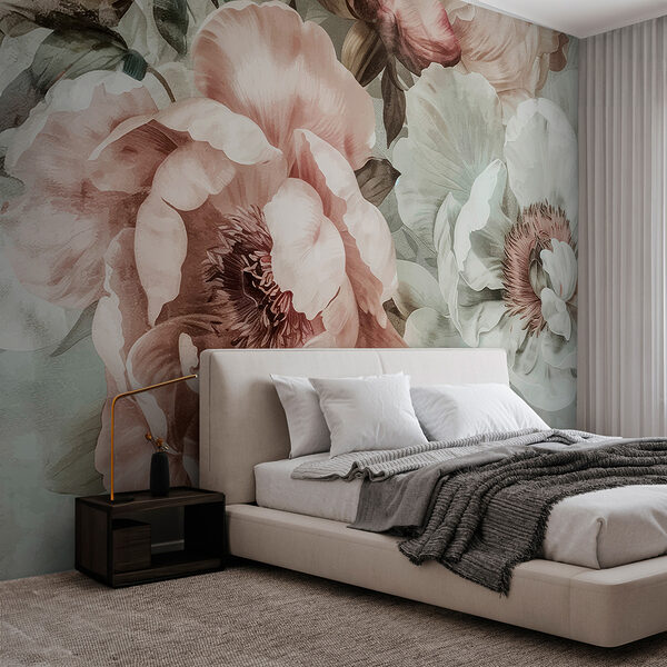 Fotomurales Fotomurales Un primer plano de flores (SKU: w01291)