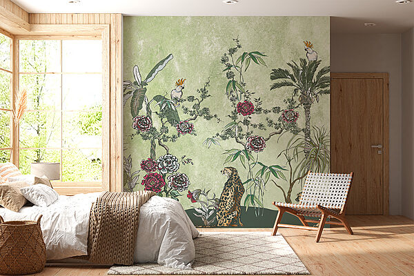 Un cuadro de plantas y flores Un cuadro de plantas y flores