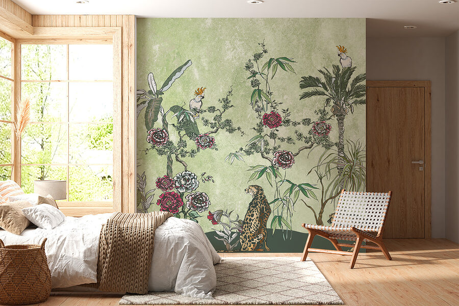 Un cuadro de plantas y flores
