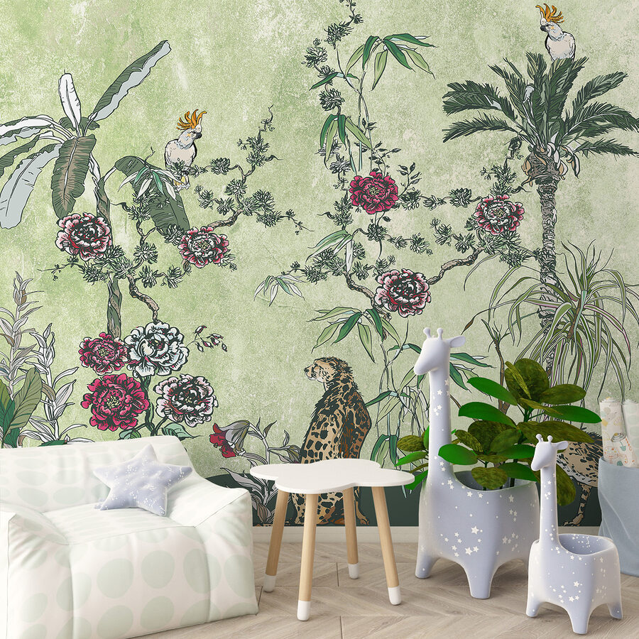 Un cuadro de plantas y flores