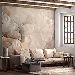 Fotomurales Un primer plano de flores