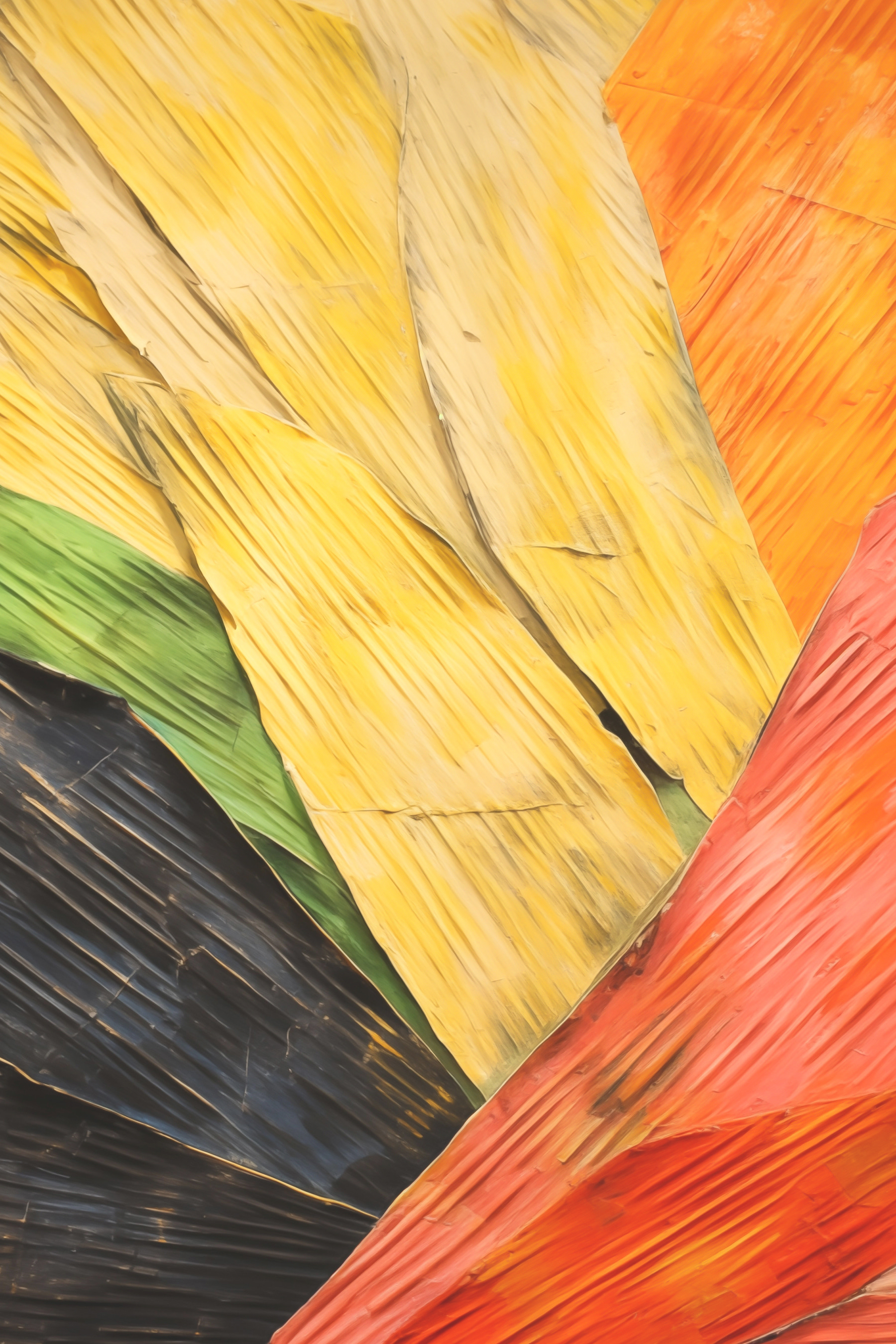 A close up of a colorful surface