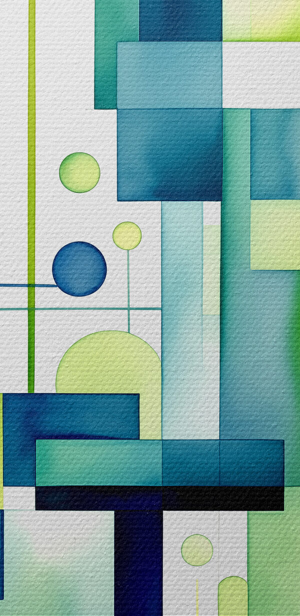 Abstract shapes in calming colors Abstract shapes in calming colors