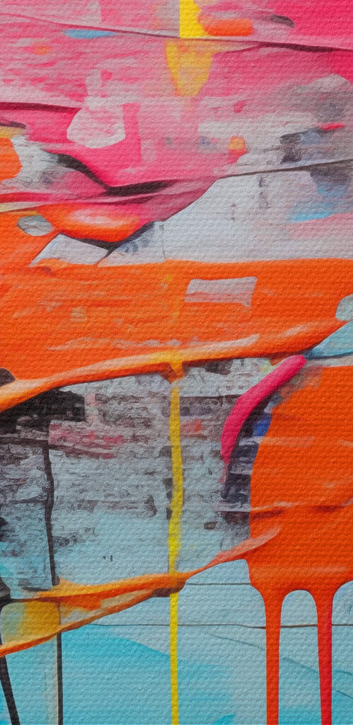 A painting of different colors A painting of different colors