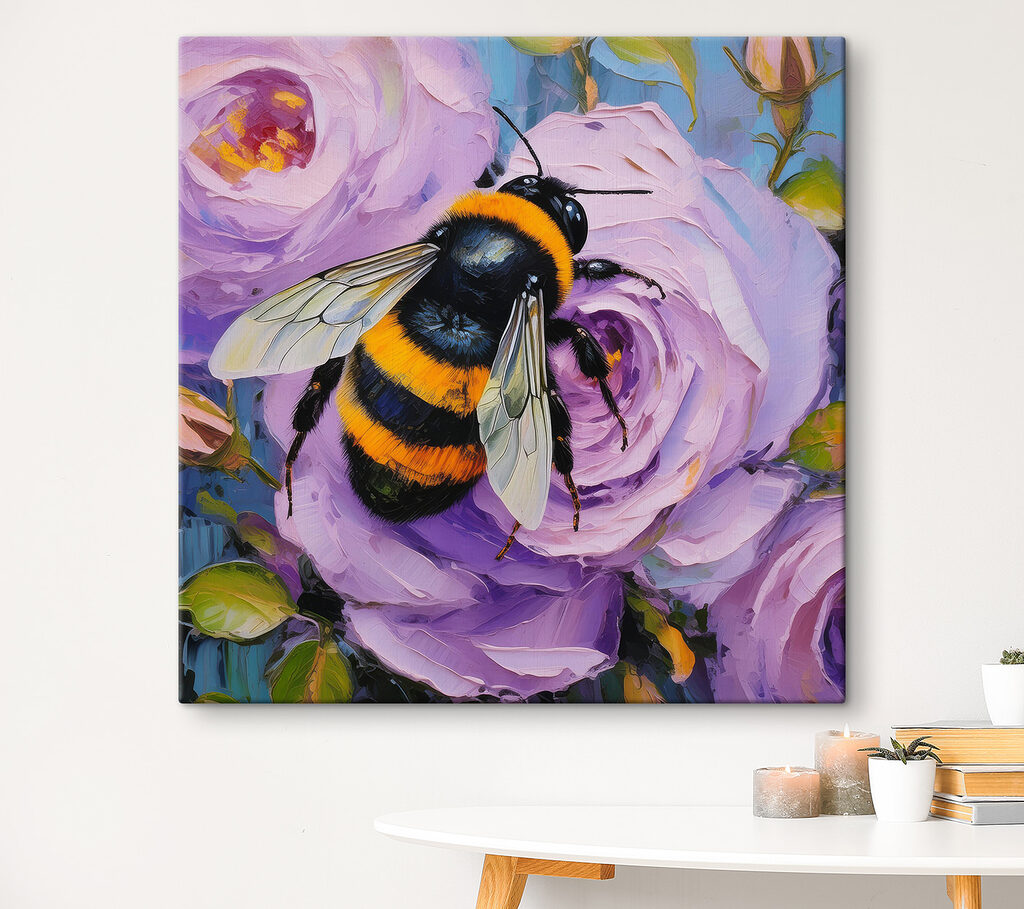 A bee on a flower