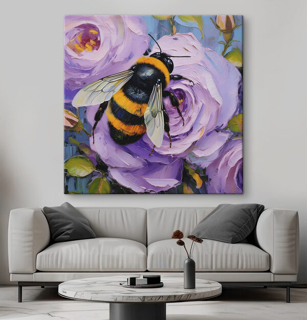 A bee on a flower