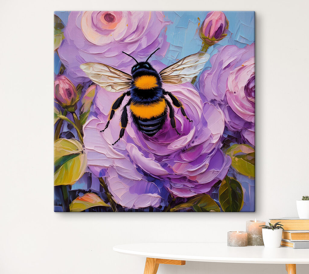 A bee on a flower