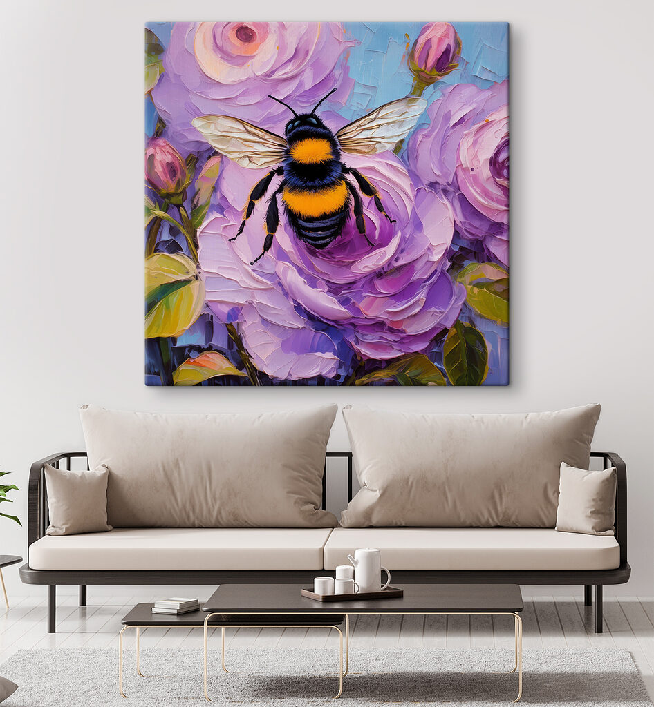 A bee on a flower