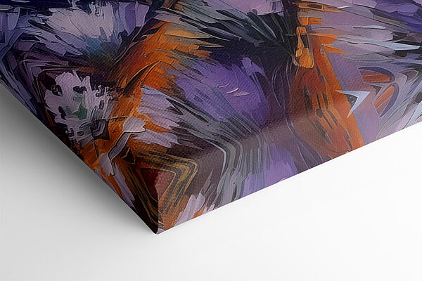 A painting of a lavender field