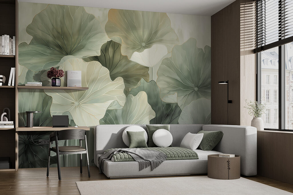 A group of leaves with a light background A group of leaves with a light background