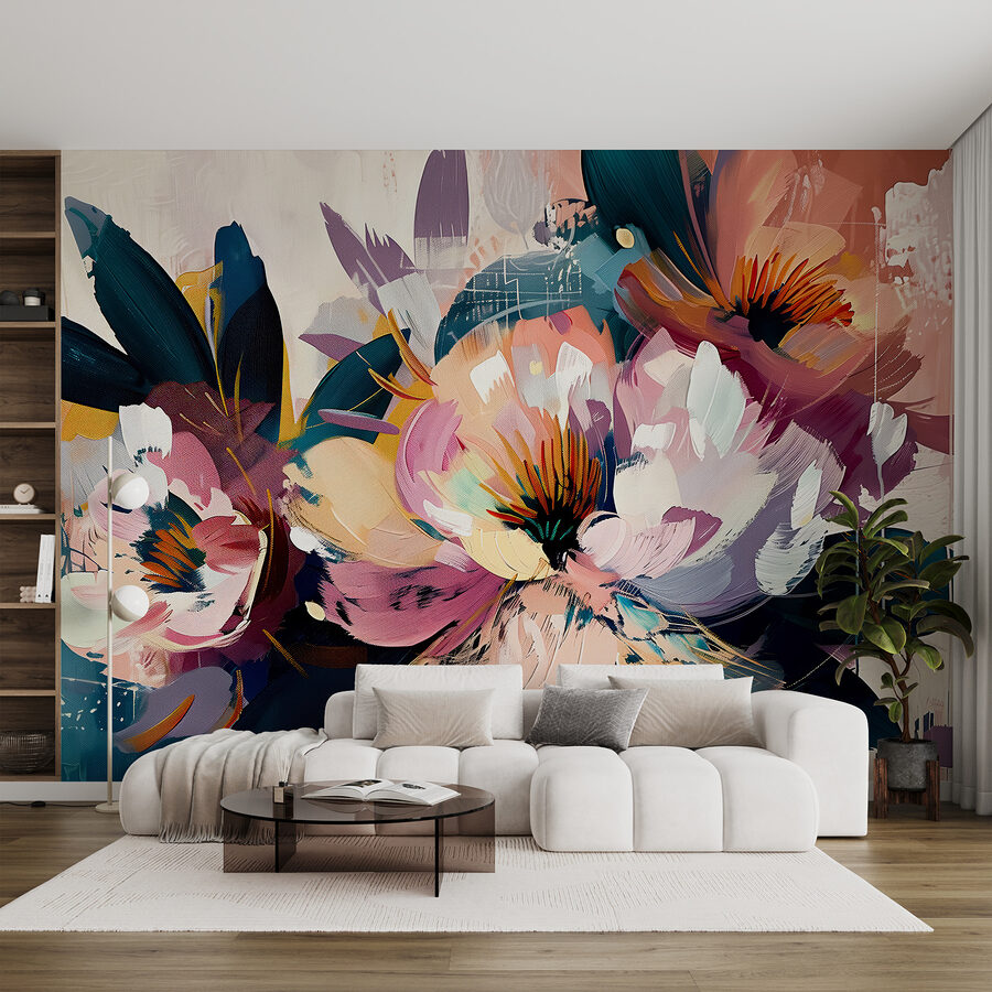 Un cuadro de flores