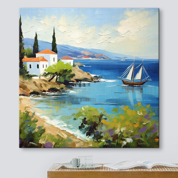 Cuadros Un cuadro en el que se ve un barco en el agua (SKU: s39424) Cuadros Cuadros Un cuadro en el que se ve un barco en el agua (SKU: s39424)