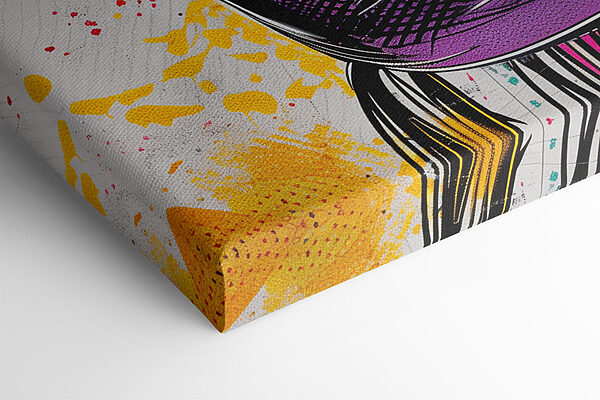 A painting of a woman wearing sunglasses A painting of a woman wearing sunglasses