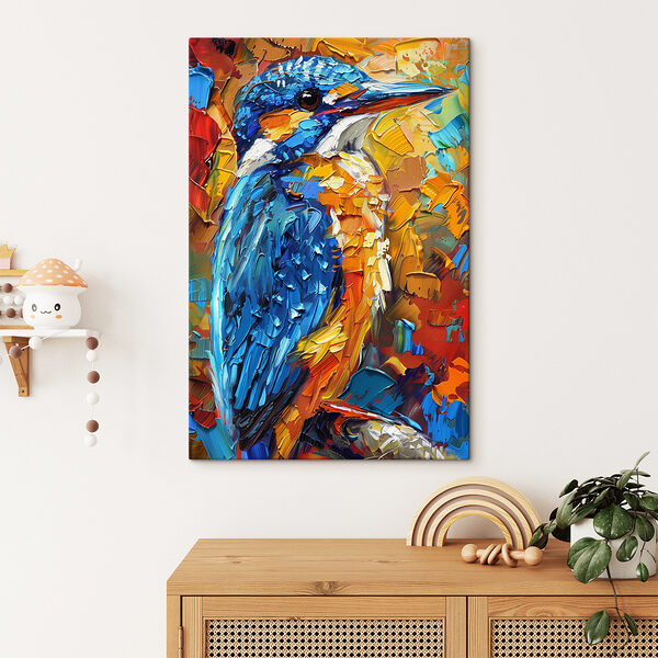 A painting of a bird A painting of a bird