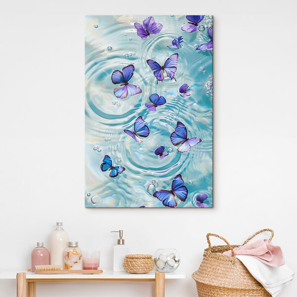 Cuadros Un grupo de mariposas flotando en el agua (SKU: s39222) Cuadros Cuadros Un grupo de mariposas flotando en el agua (SKU: s39222)