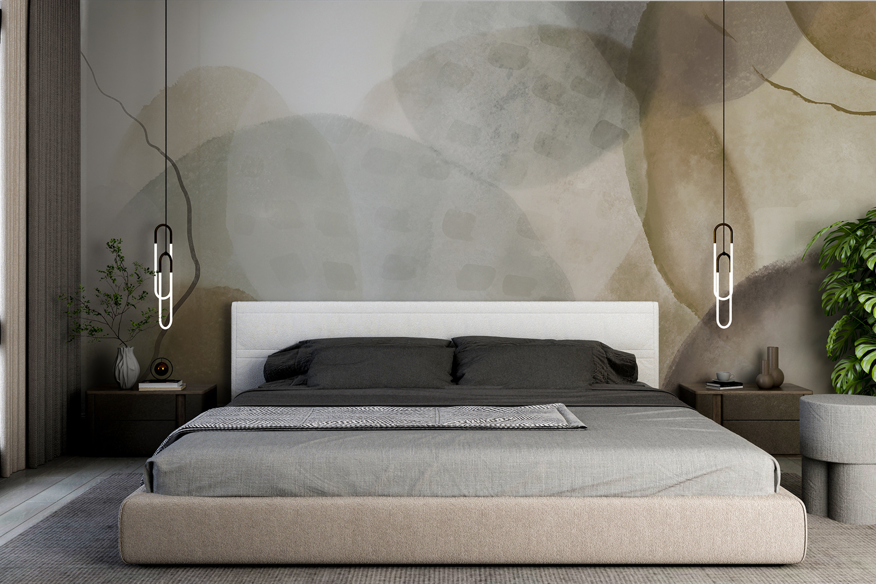 Close up of a painting