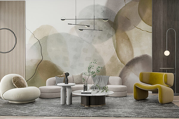 Close up of a painting