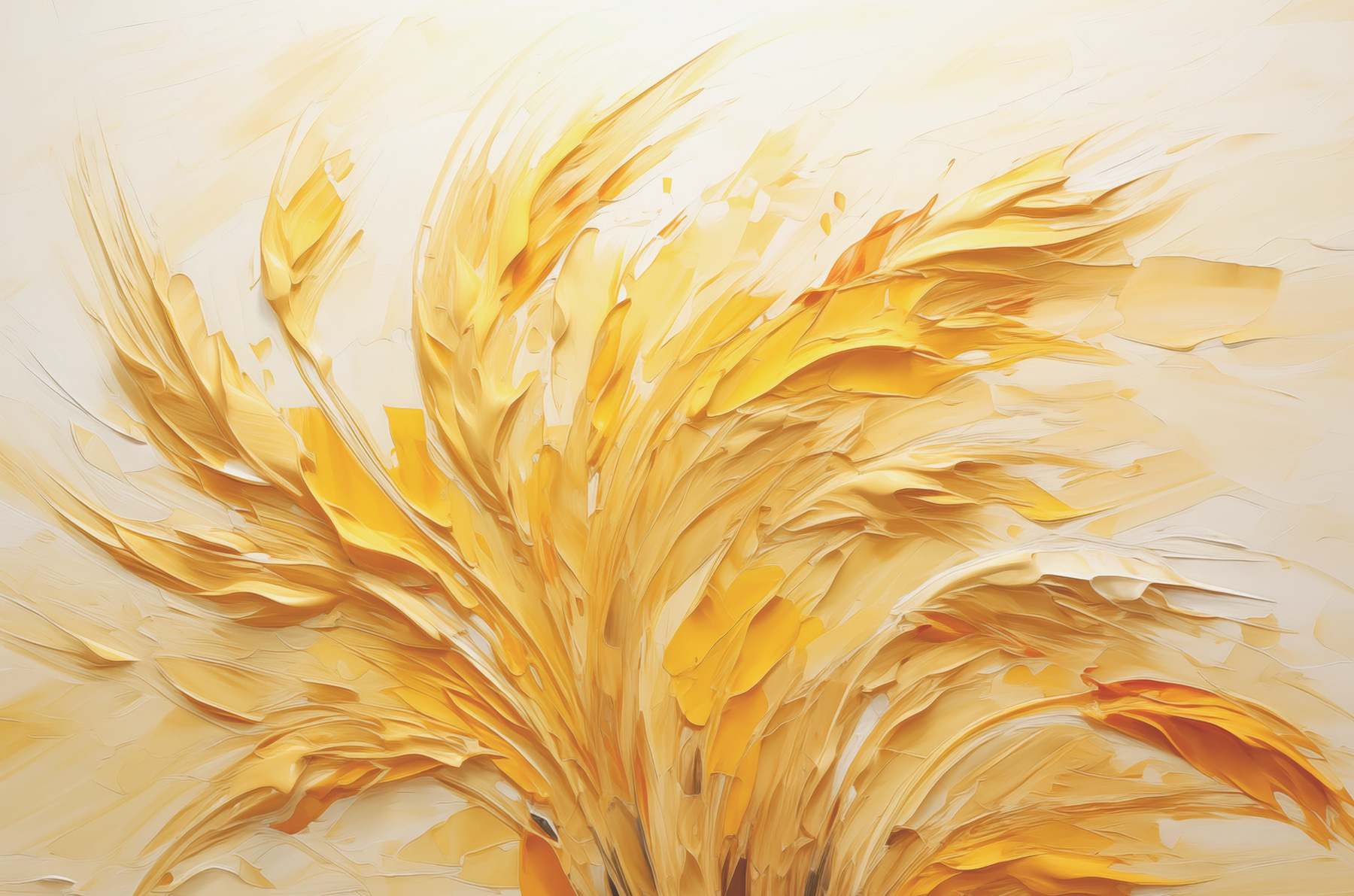 Yellow and white painting