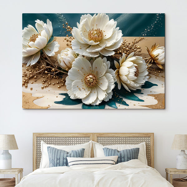 Cuadros Cuadros Ramo de flores blancas (SKU: s39397)