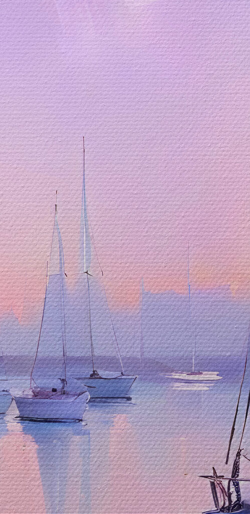 Group of sailboats on water