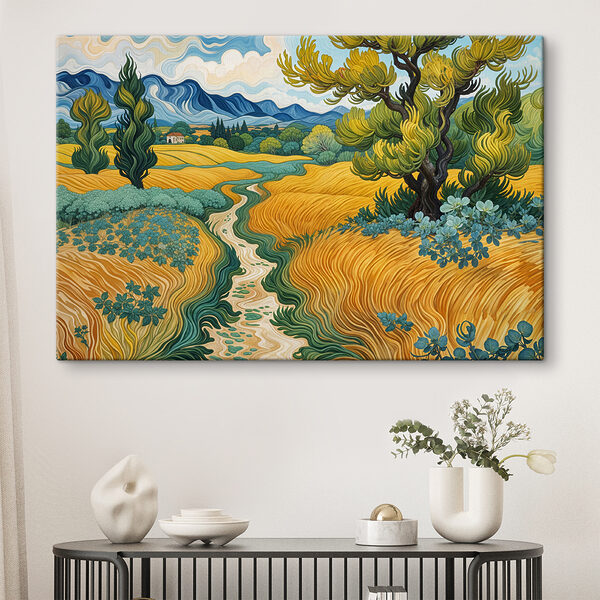 Cuadros Cuadro de un paisaje con un árbol y un arroyo (SKU: s39400) Cuadros Cuadros Cuadro de un paisaje con un árbol y un arroyo (SKU: s39400)
