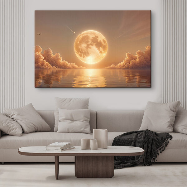 La luna y las nubes en el cielo Cuadros La luna y las nubes en el cielo