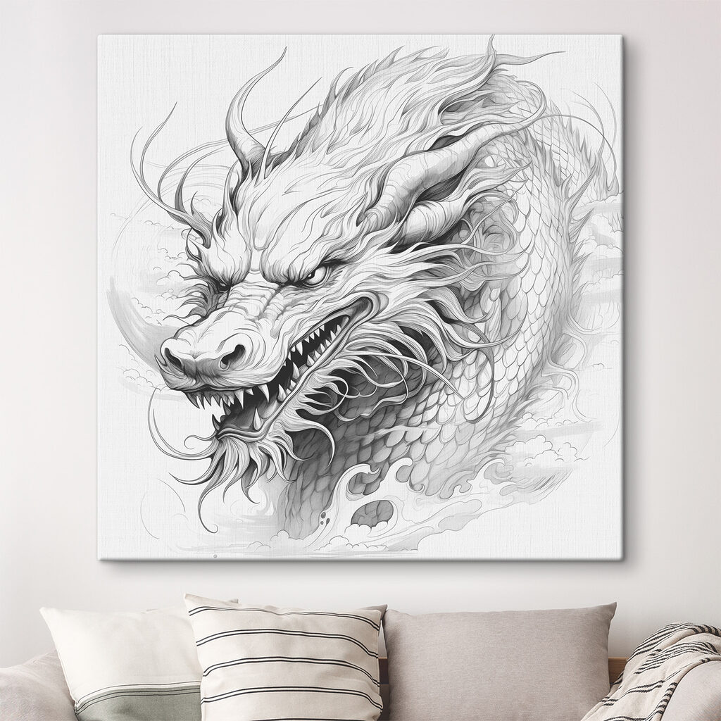 Drawing of a dragon Drawing of a dragon