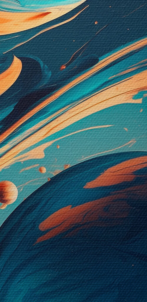 Close up of a colorful painting