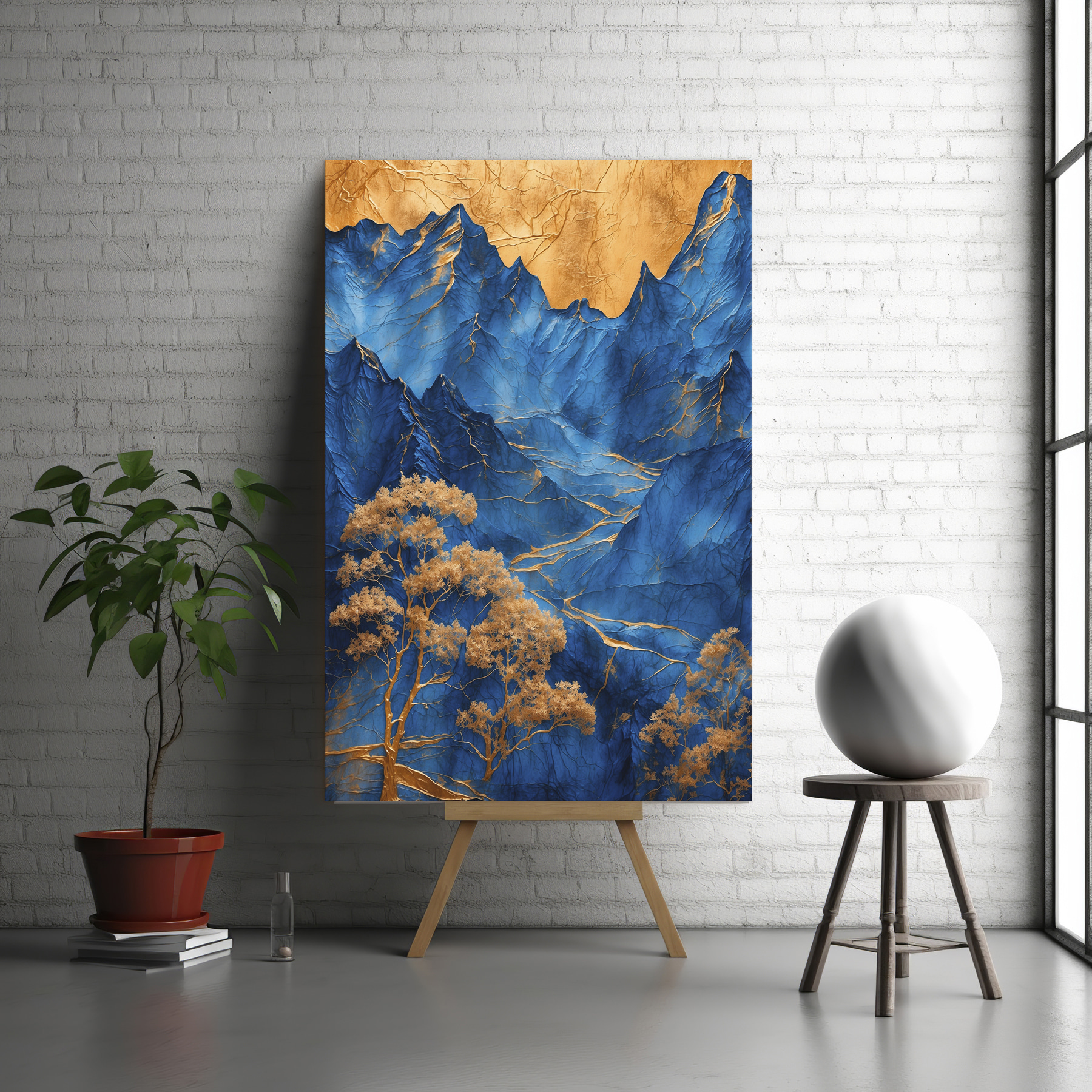 Blue mountains with trees Blue mountains with trees