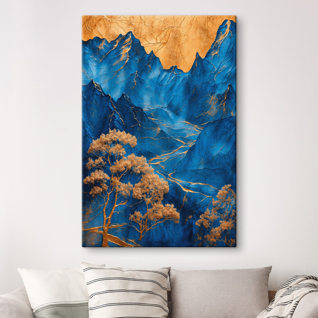 Blue mountains with trees Blue mountains with trees