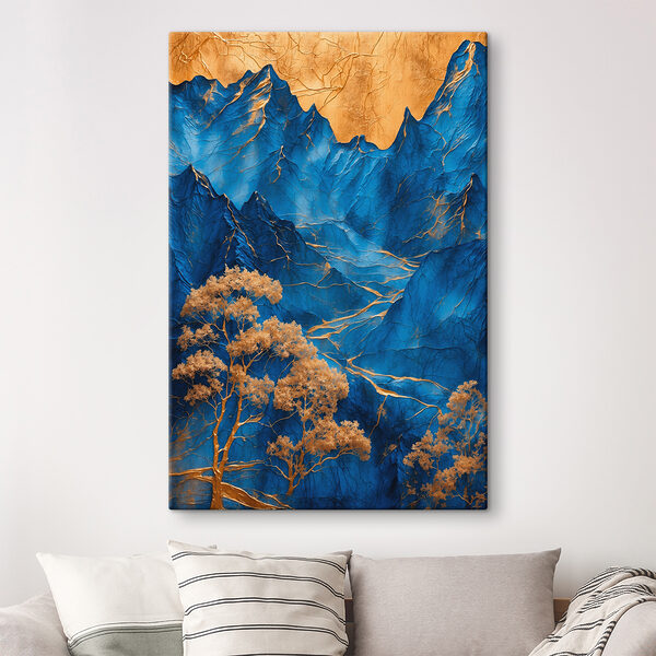 Blue mountains with trees Blue mountains with trees