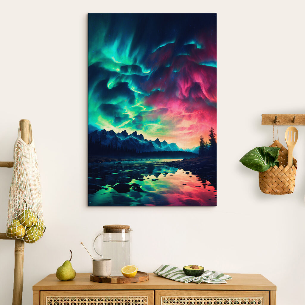 Colorful sky over a lake Colorful sky over a lake