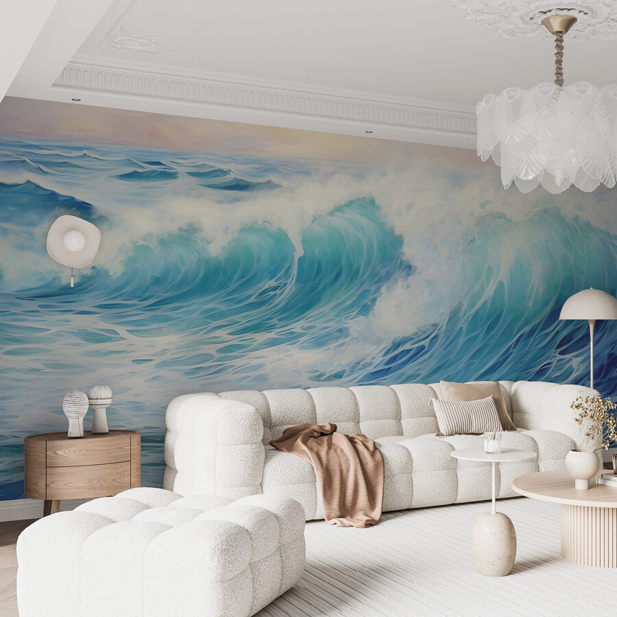 Fotomurales Grandes olas en el océano