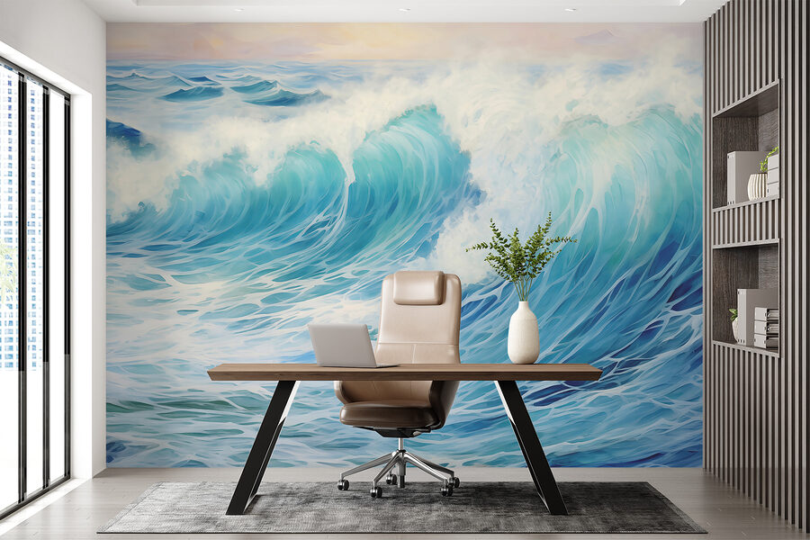 Fotomurales Grandes olas en el océano - Imagen 2