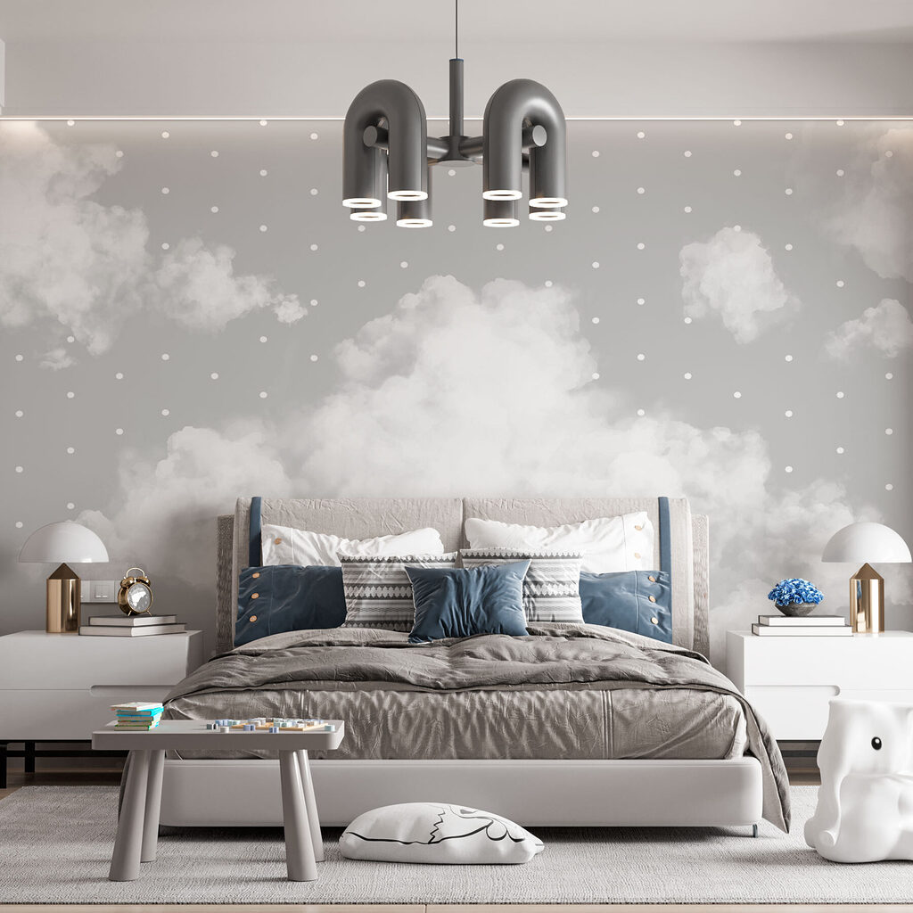 Clouds in the sky with white clouds