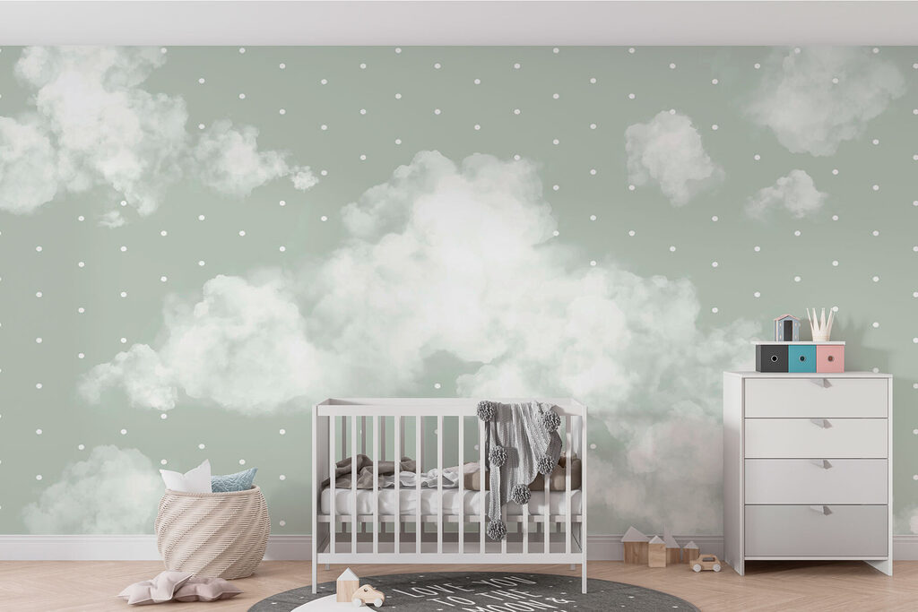 White clouds in the sky