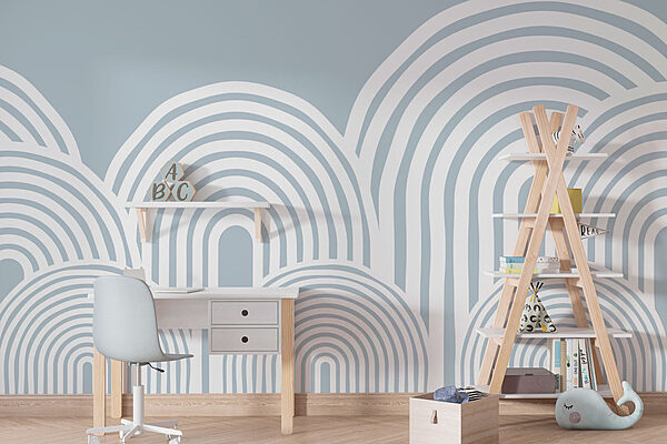 Fotomurales Fotomurales Fondo blanco y gris con líneas blancas (SKU: w08037)