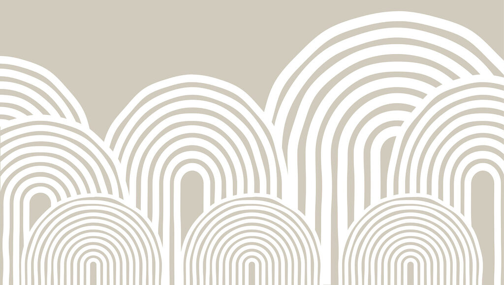 White and gray background with curved lines