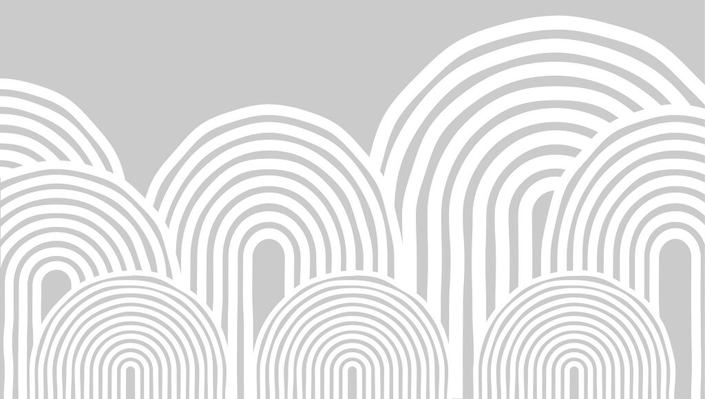 White and gray background with curved lines