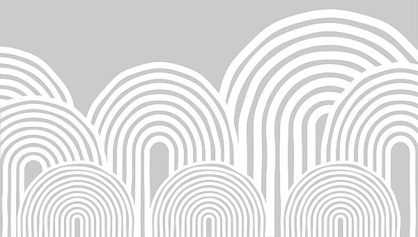 White and gray background with curved lines