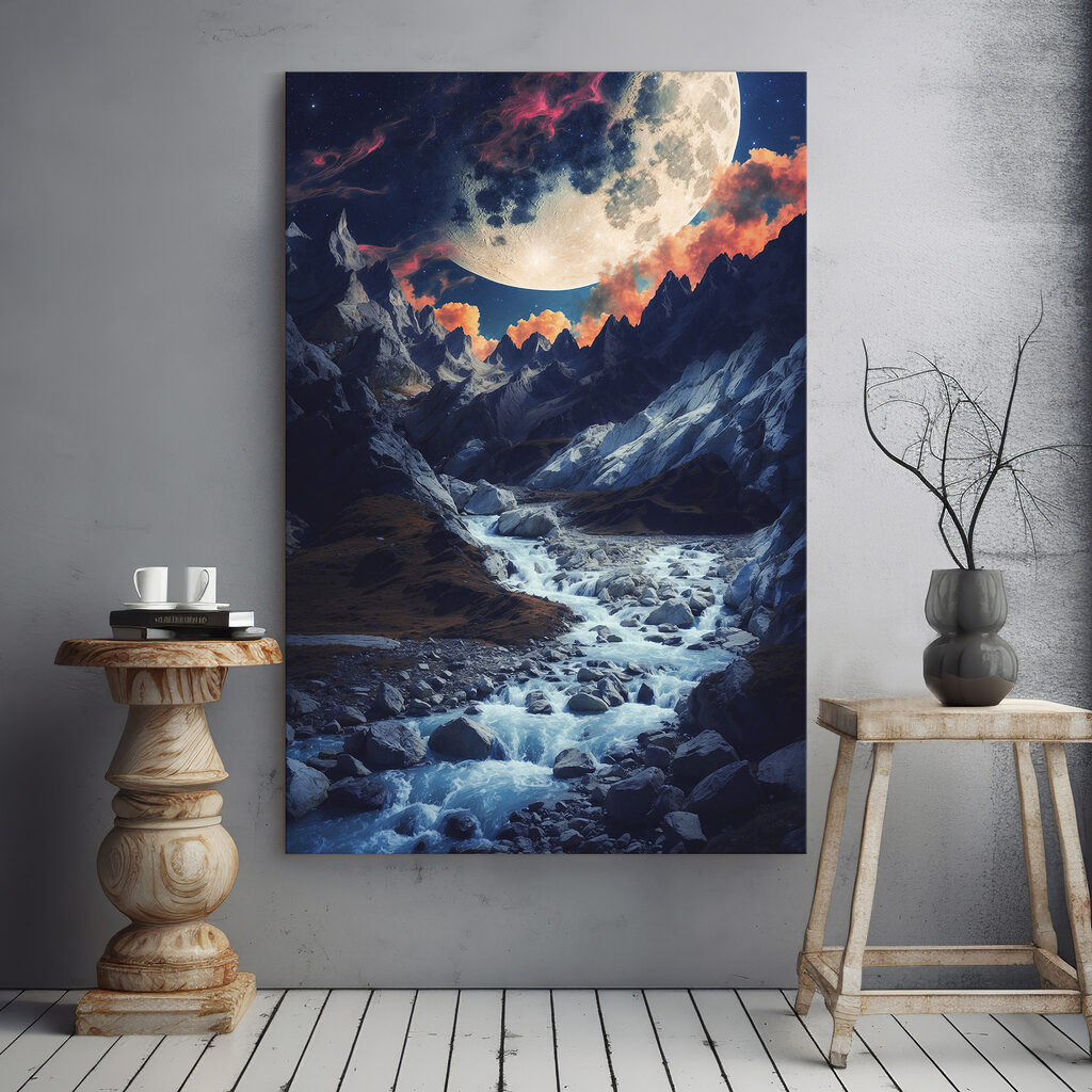 River running through a rocky valley