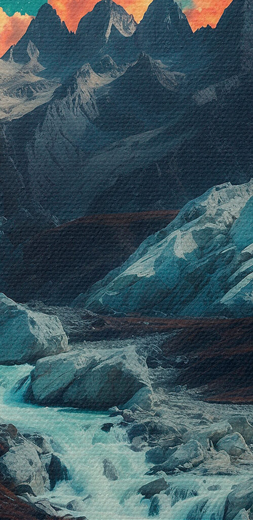 River running through a rocky valley