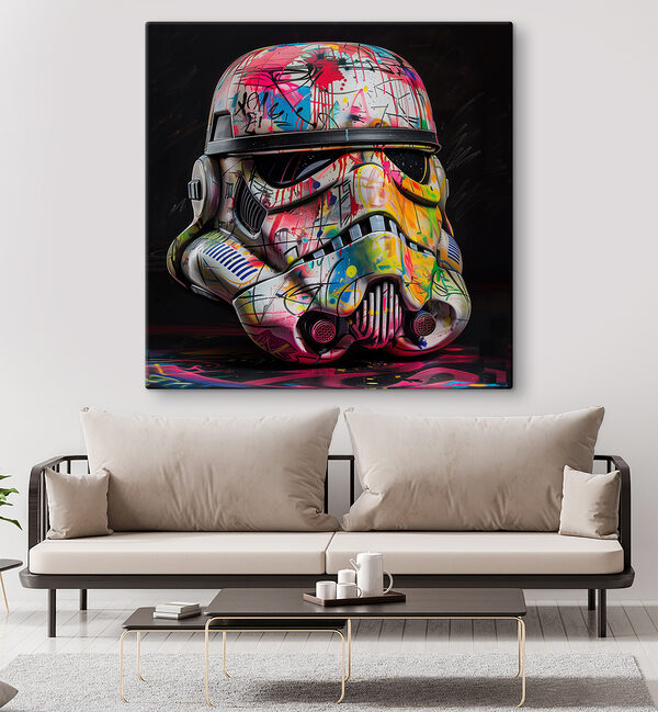 Cuadros Cuadros Casco de soldado de asalto de colores (SKU: s39453)