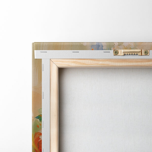 Painting of flowers on a white background Painting of flowers on a white background