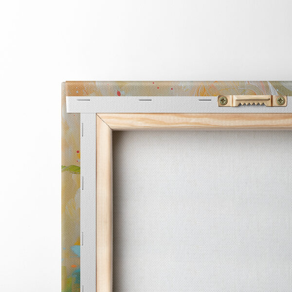 Painting of flowers on a white surface Painting of flowers on a white surface