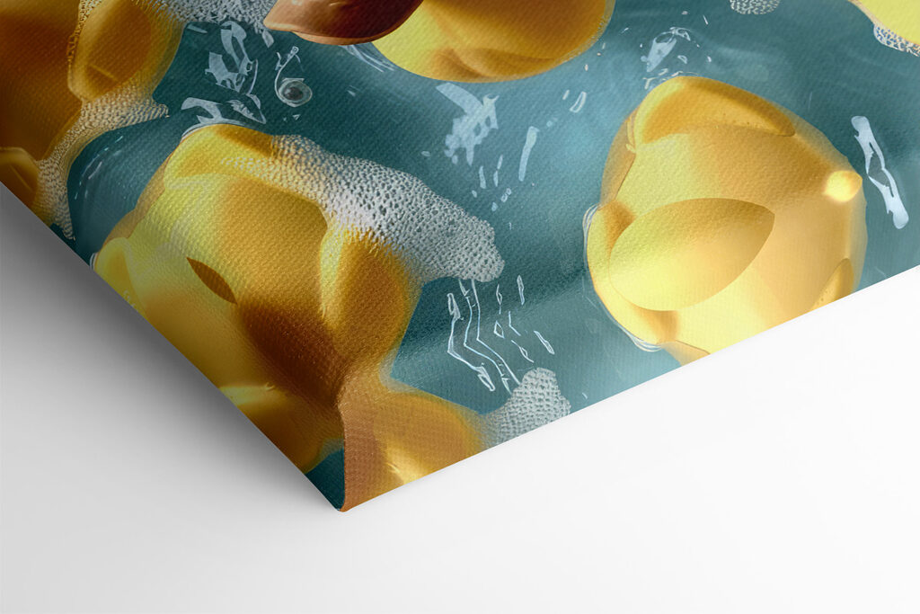 Group of yellow rubber ducks in a pool Group of yellow rubber ducks in a pool